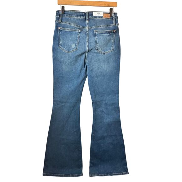 NWT Judy Blue Jeans Flare High Rise Women’s Size 9 Boho Hippie Stretch Dark Wash - Picture 9 of 14